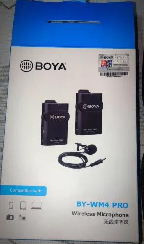 Microfone lapela Boya BY WM4 Pro