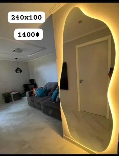 Espelho Decorativo com LED 240x100cm
