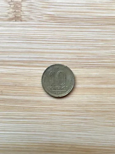 Moedas 10 centavos 1949 e 1950