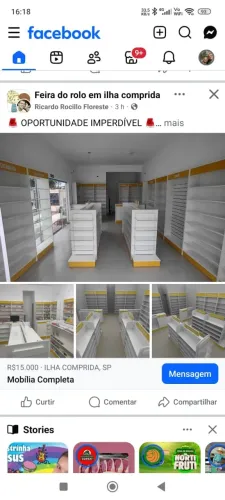 Vendo mobília completa para loja e comércio em geral
