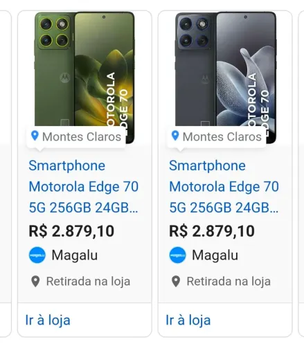 Motorola Edge 70 5G (256GB/24GB RAM) - NOVO/LACRADO + Nota Fiscal