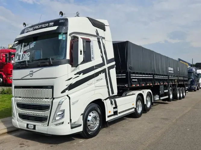Volvo FH 460 6x2 Globetrotter Ano 24 Baixo km + 4 Eixo Graneleira Estrada 2024 0km 14x1.80