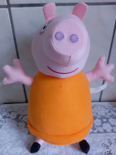 Pelúcia Peppa Pig mamãe pig original Estrela 35cm
