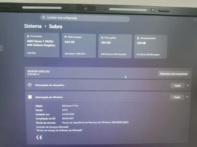 Notebook positivo vision R15M