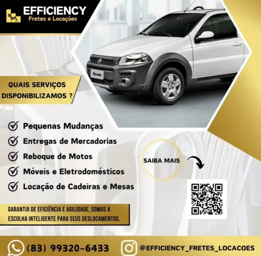 FRETE DISPONÍVEL para João Pessoa, Conde, Campina Grande, Recife, Natal e Região