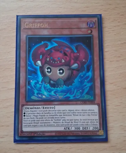 Carta Yu-Gi-Oh! Griffoh Ultra Rare - Origens do Caos (Original), Condição - NM