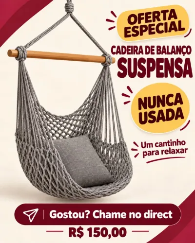 Cadeira de balanço estilo rede