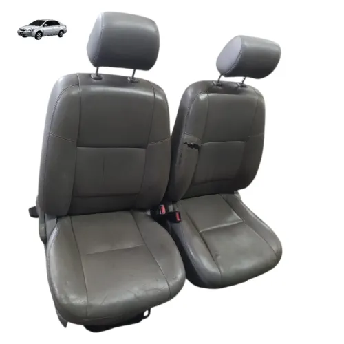 Par Banco Couro Dianteiro Toyota Corolla 2003 2008 Detalhe Cinza