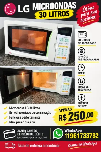 Microondas LG 30 litros