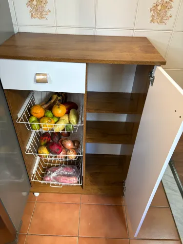 Fruteira / Balcão de Cozinha Fruteira de Cozinha com Gaveta e Prateleiras