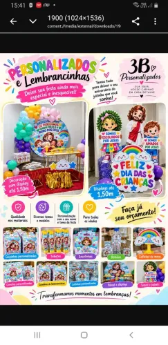 Personalizados de aniversarios e festas.