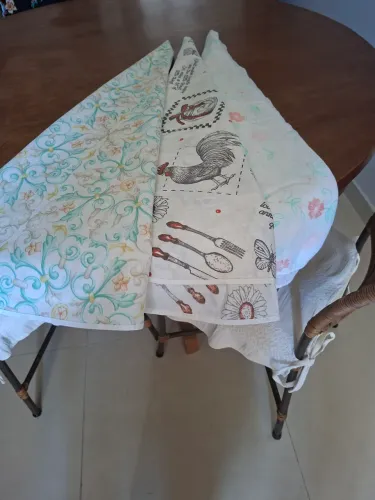 3 Toalhas para mesa redonda 1,20m de diâmetro