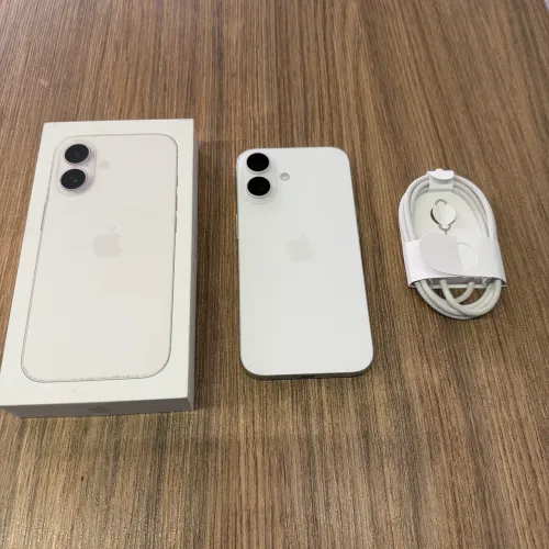 iPhone 16 Branco Anatel Garantia Apple 02/2027 | Bateria 100% | impecável