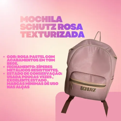 Mochila Schutz Rosa Texturizada