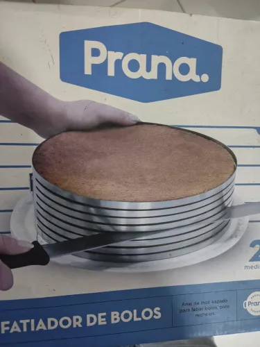 Fatiador de Bolos Inox - Prana - Novo(Caixa)
