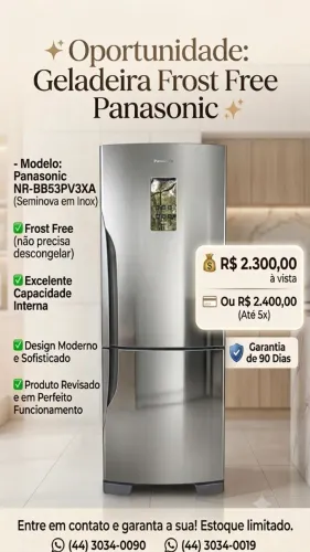 Geladeira Panasonic