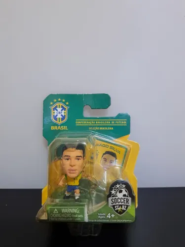 Boneco SoccerStarz Thiago Silva Seleção Brasileira 2014 - Novo Lacrado