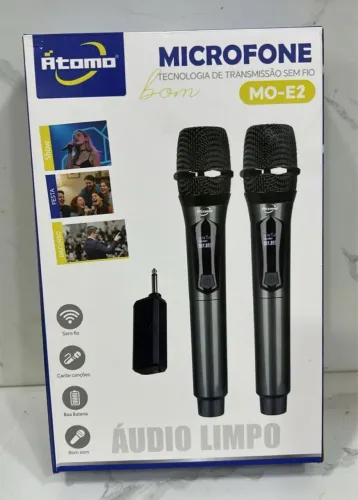 Microfone duplo sem fio
