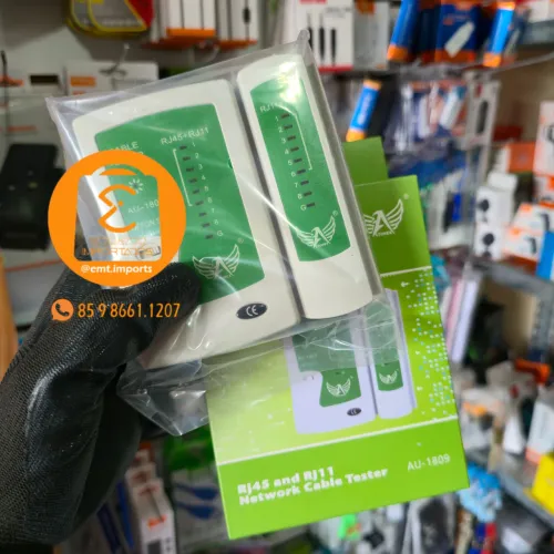Testador de Cabo de Rede RJ45 e RJ11 Altomex Lan Internet e Telefonia Compacto com LED