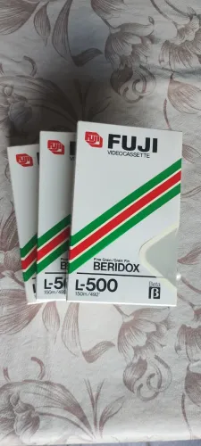Kit 3 Fitas Betamax Fuji L-500 Beridox | Lacrada | Original Japão