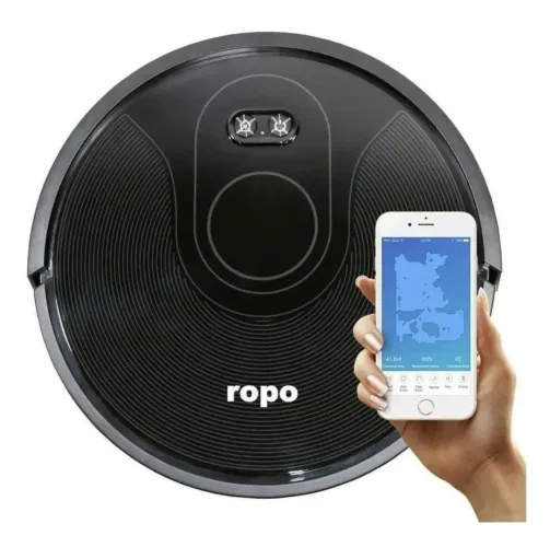 Robô Aspirador - Ropo Glass 3, Esterilização UV, Passa pano com MOP, Bivolt