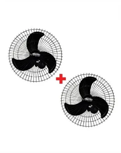 KIT com 2 Ventiladores de Parede 60 Cm Turbo 200w Potência Forte Turbão 2 unidades 