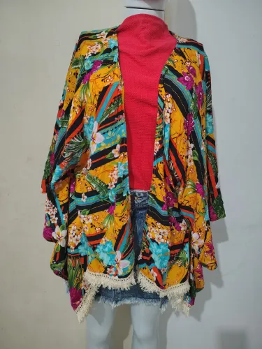 Kimono feminino estilo Farm desapego