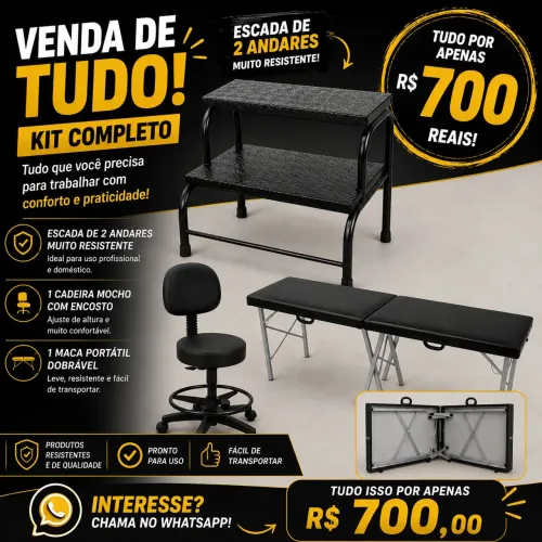 Maca ,mocho e escada