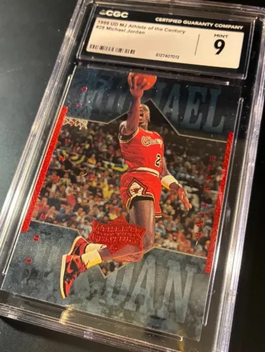 Michael Jordan Graduado CGC 9 Coleção Athlete of the Century Card NBA Basquete Bulls