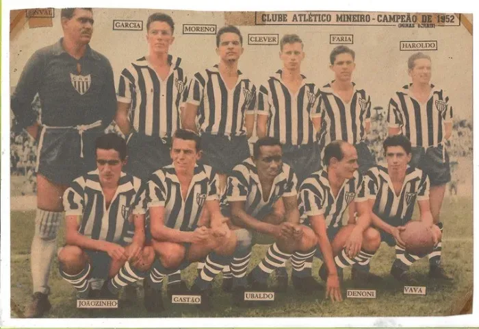 Pôster Clube Atlético Mineiro - Campeão de 1952 - Minas Gerais - Med. 26 x 18cm.