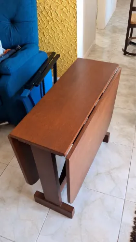 Mesa dobrável madeira maciça