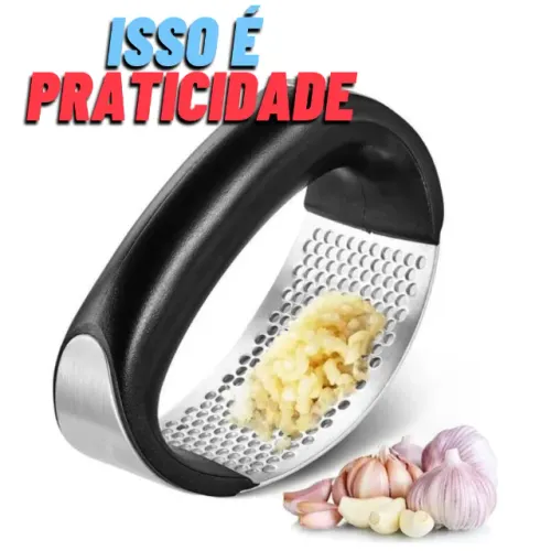 Amassador Espremedor Triturador De Alho Inox Manual _ CS458  