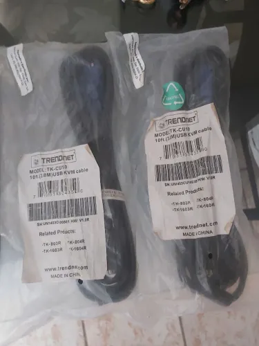 2 unidafes cabos dvr Tk_cu10 trendnet 10ft.30m usb kvm cable