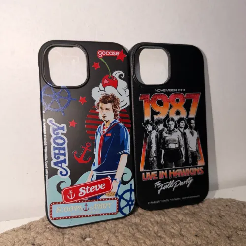 2x capas go case do tema stranger things, para iPhone 15