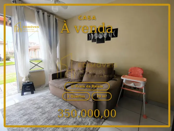 Seu novo lar na Praia da Baleia: Casa em condomínio com ótima infraestrutura!