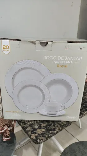 Jogo de jantar de porcelana 20 peças