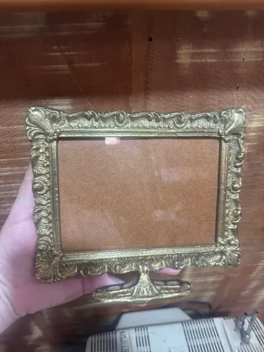 Porta retrato de bronze