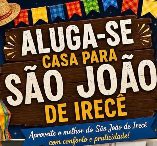 CASA 2º ANDAR MOBILIADA C/ AR - SÃO JOÃO IRECÊ 2026 ?