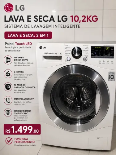 Lava e seca LG inverter