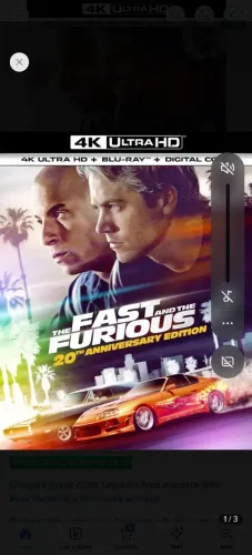 Blu ray 4k Velozes e furiosos Steelbook lacrado