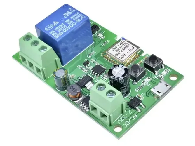 Módulo Interruptor de Controle Remoto Suporta 433MHz Controle Remoto Portão Garagem