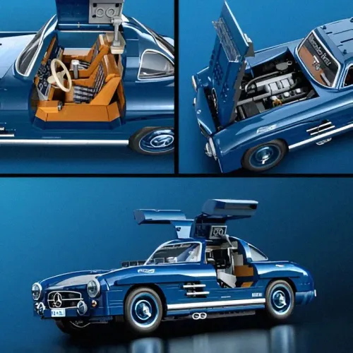 Hot Wheels Mercedes-Benz 300 SL Brick Shop Mattel 1.600 Peças Colecionável Lacrado