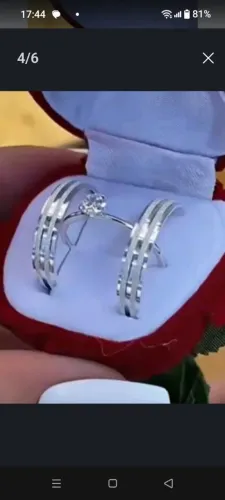 Aliança de moeda e aço inox