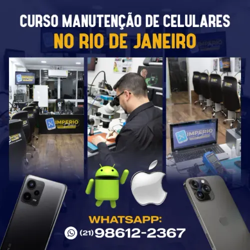 Curso Manutenção de Celular Presencial Rio de Janeiro iPhone e Android