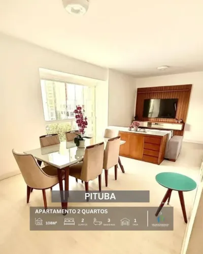 APARTAMENTO NASCENTE 108m² 2 QUARTOS 1 SUÍTE 1 VAGA INFRA VENDE PITUBA