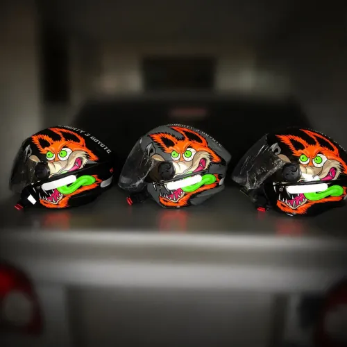 Capacete coyote viseira fume tamanho 60