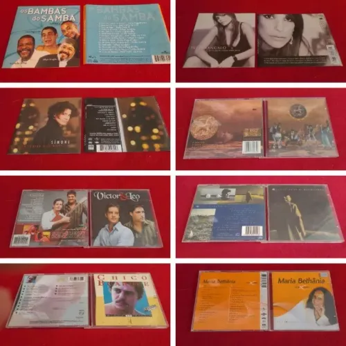 Lote de capas e encartes originais de CDs nacionais