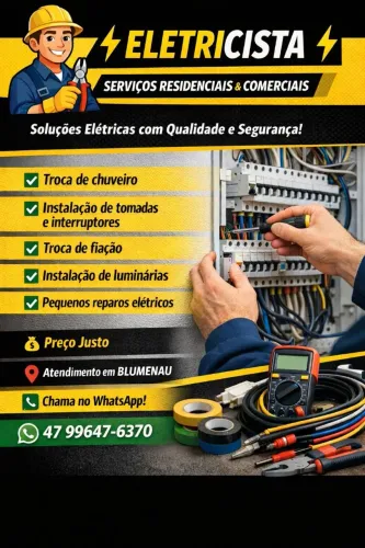 Eletricista em Blumenau 