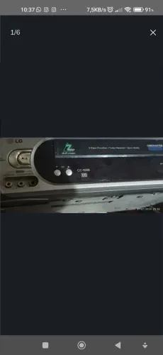 aparelho DVD funcionando