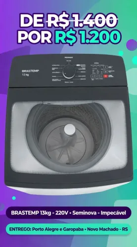 Máquina de Lavar Brastemp